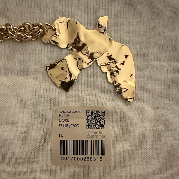 🌟 Free GIFT 🌟 NWT | Sézane x Pangea Bird Necklace - Picture 7 of 17